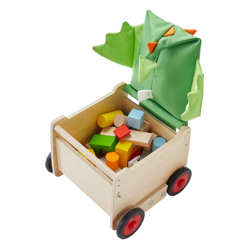 HABA baby walker dragon box, an educational wooden toy to enhance early development.