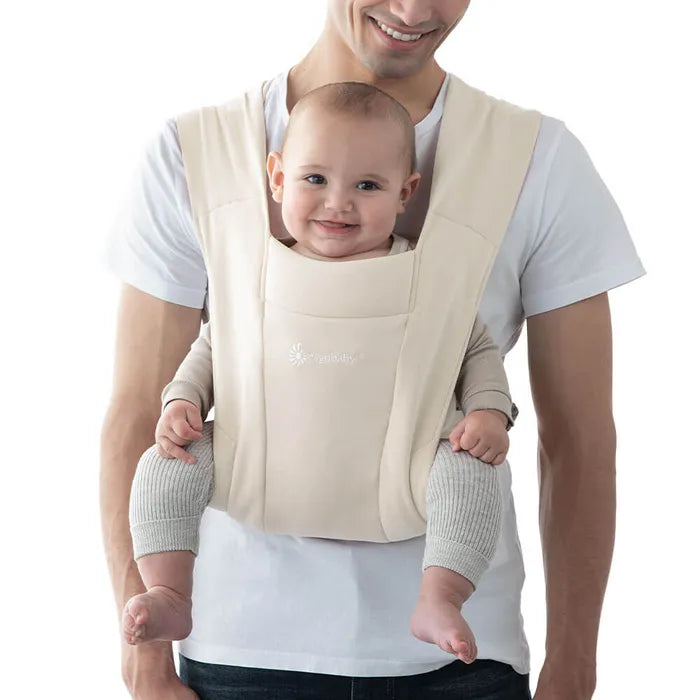 Designed for daily wear, the Ergobaby Embrace Newborn Carrier in Cream is the best baby carrier for newborn care.