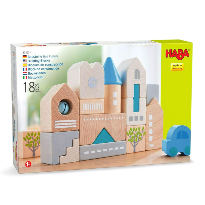 HABA Bad Rodach 18 Piece Wooden Building Blocks