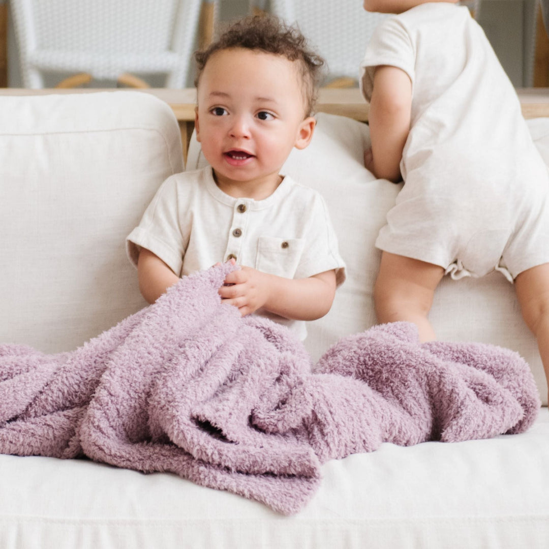 SaranoniÕs BAMBONI¨ Mini Blanket in Woodrose makes the best blanket for toddler naps and bedtime snuggles.