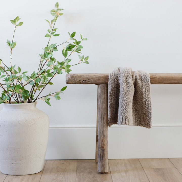 SaranoniÕs BAMBONI¨ Mini Blanket in Taupe feels heavenly soft, the best baby blanket for cozy nights.