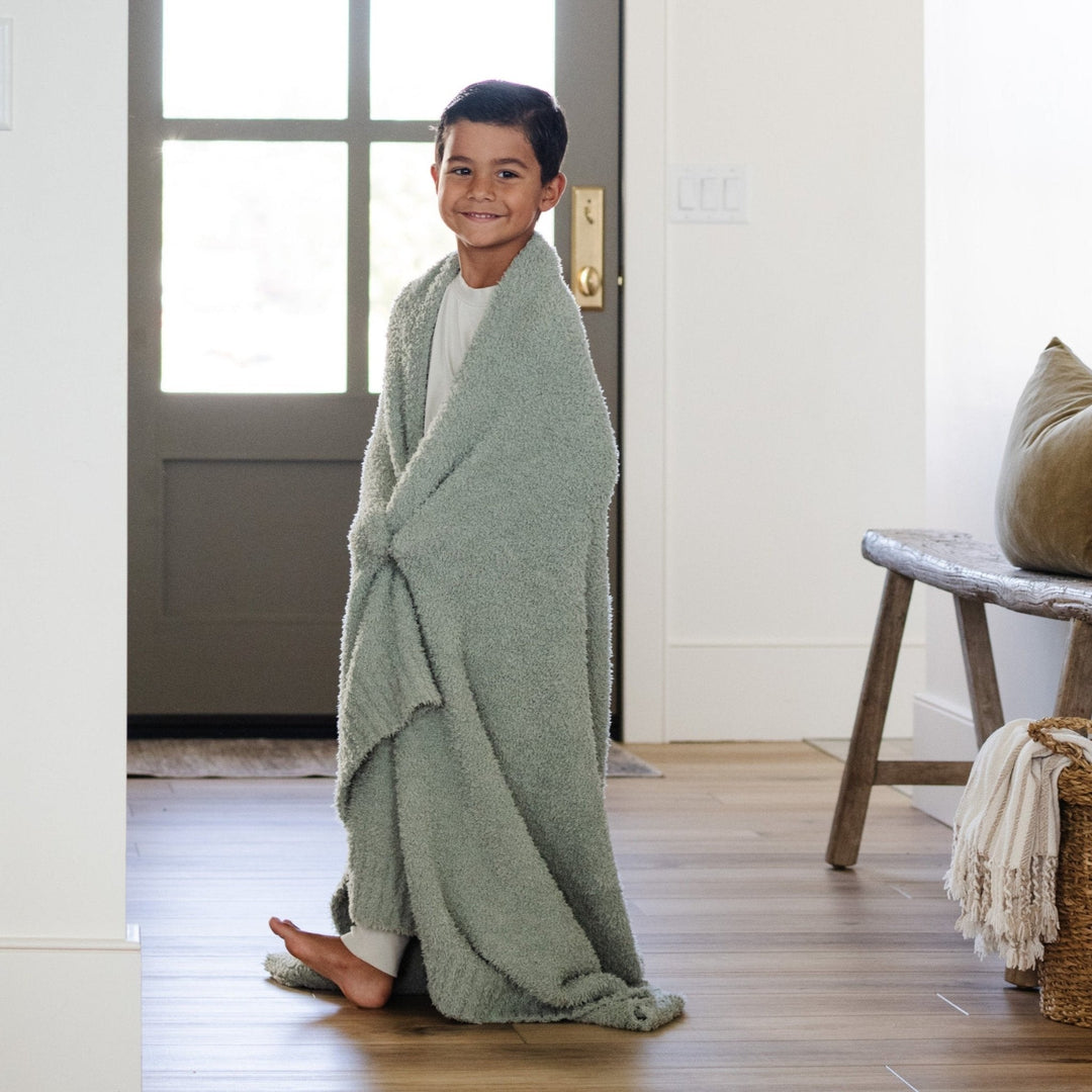 Saranoni BAMBONI¨ Toddler Blanket in Sage, cozy and perfect for your toddlerÕs naptime.
