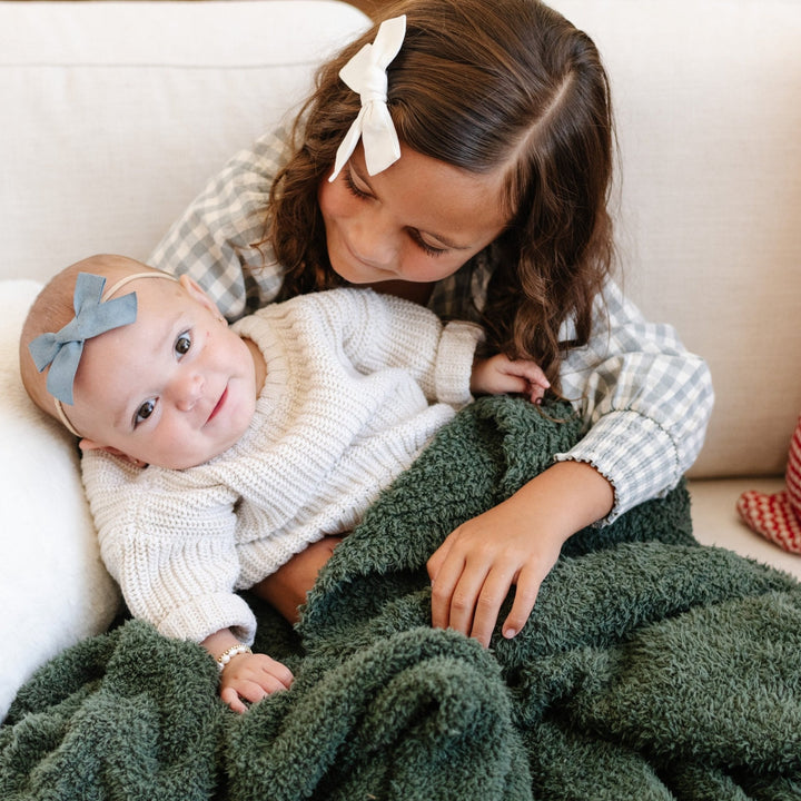 Soft Juniper BAMBONI¨ Toddler Blanket by Saranoni, great for daily use as a best toddler blanket.