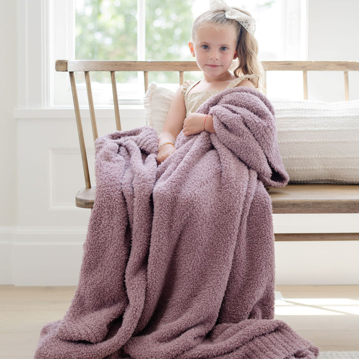 Plush and gentle, the Woodrose BAMBONI¨ Toddler Blanket by Saranoni is ideal for toddler blankets.