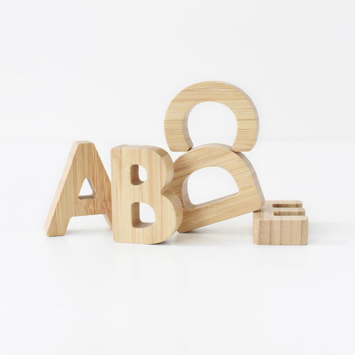 wee gallery bamboo alphabet blocks