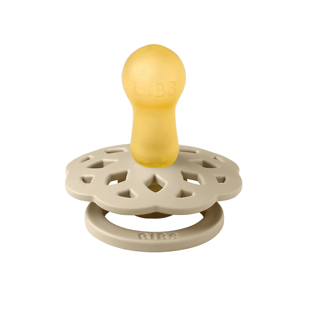 Vanilla BIBS Boheme Pacifiers 2 Pack, best newborn pacifier for infants.