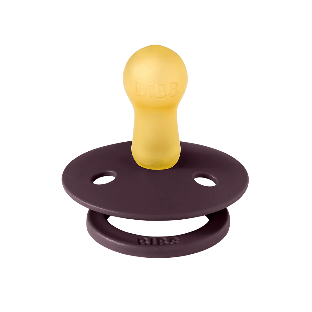 Rich Plum BIBS Pacifier Colour Collection 2 Pack, best pacifiers for breastfed baby.