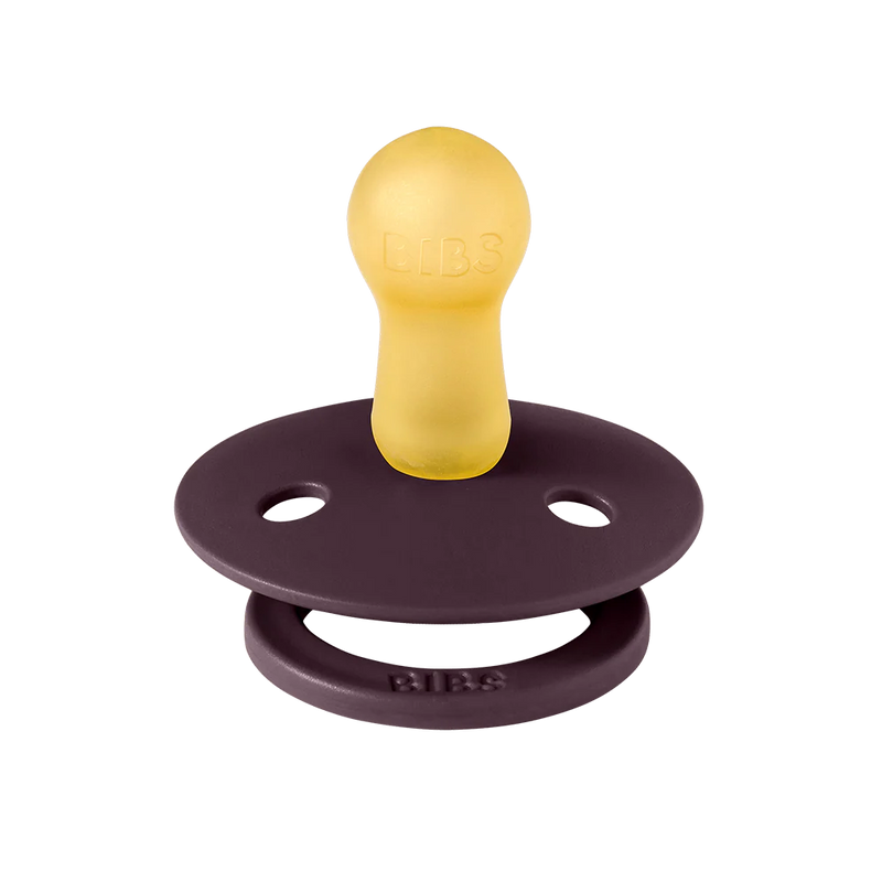 Rich Plum BIBS Pacifier Colour Collection 2 Pack, best pacifiers for breastfed baby.