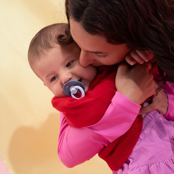 Baby Blue & Petrol BIBS Pacifier Colour Collection 2 Pack, soothing binkies for infants.