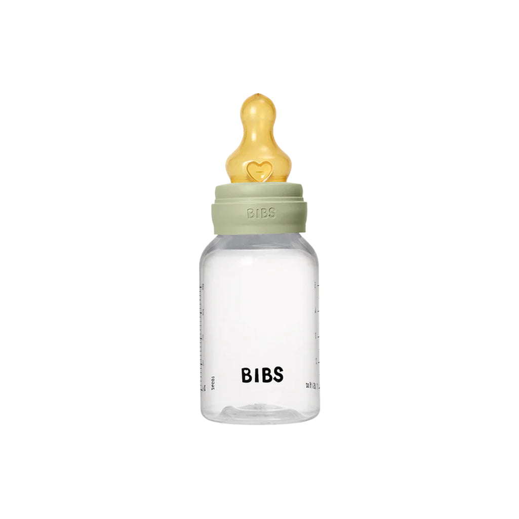 BIBS Sage 150ml baby bottle with latex nipple, a natural choice for the best baby bottles.