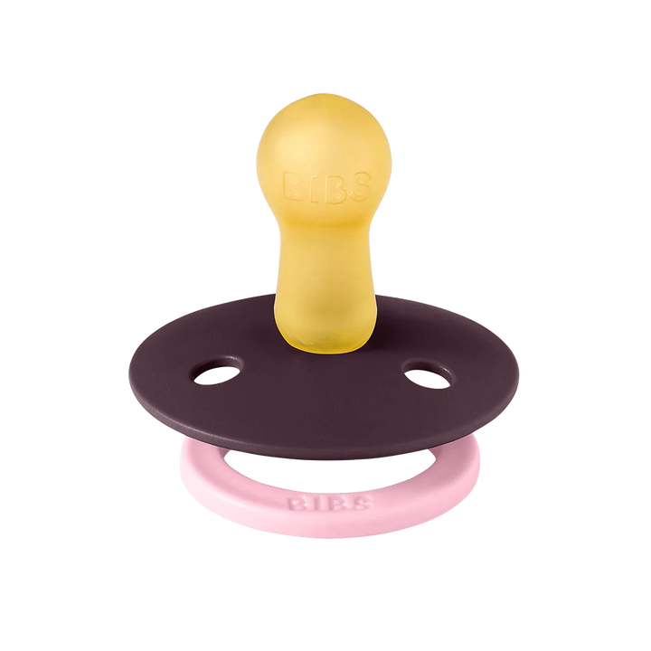 Dusky Lilac & Plum mix BIBS Pacifier Colour Collection 2 Pack, newborn pacifiers for comfort.