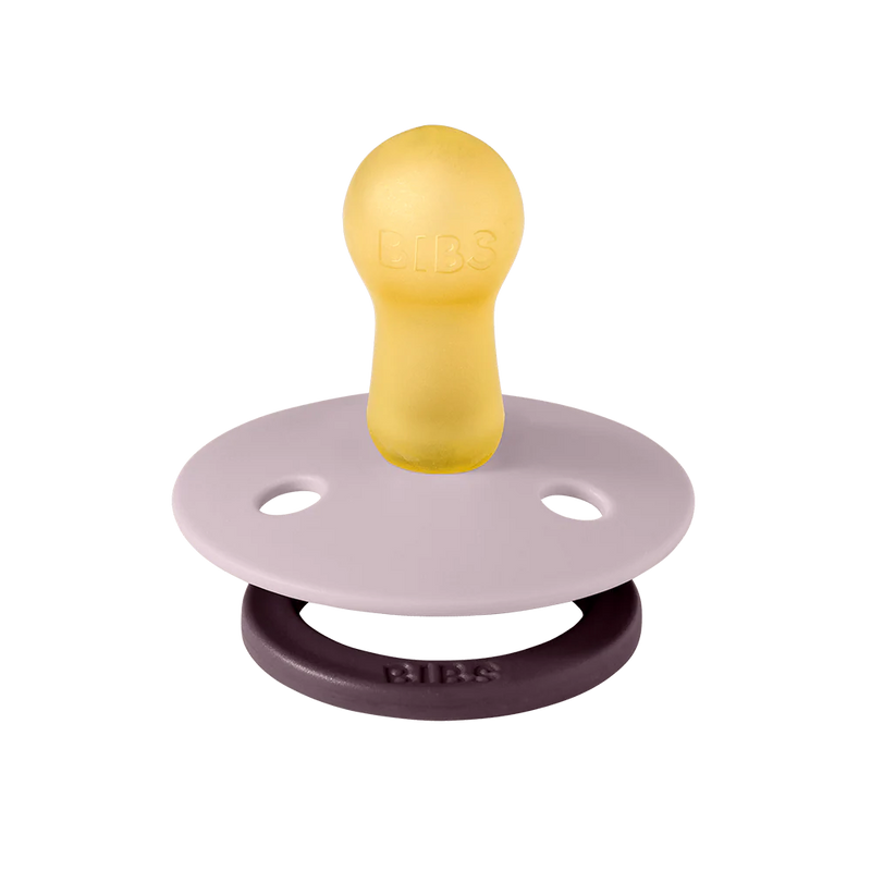 Plum & Dusky Lilac BIBS Pacifier Colour Collection 2 Pack, trusted baby binky set.