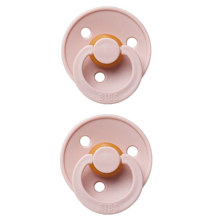Blush tones in the BIBS Pacifier Colour Collection 2 Pack add charm to babyÕs pacifier routine.