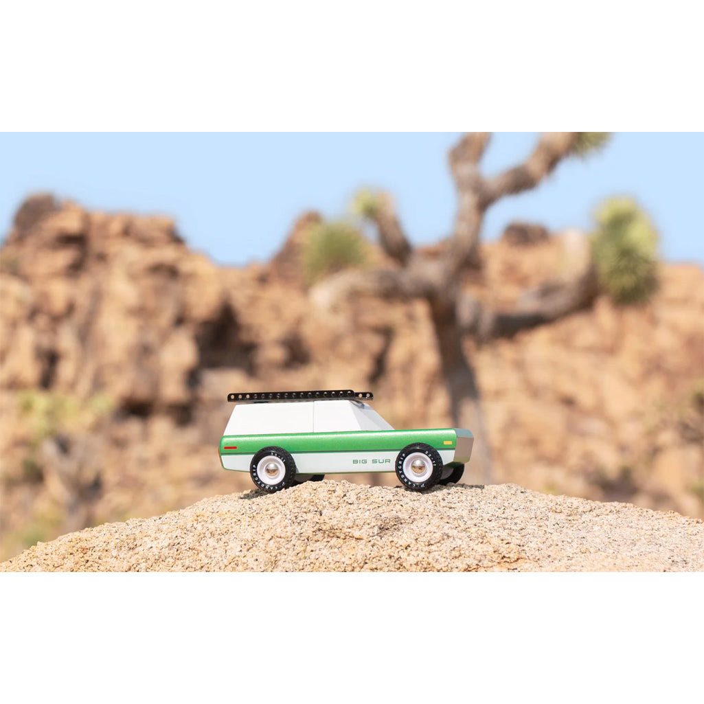 Retro-inspired Big Sur toy cars by Candylab, perfect for collectors.