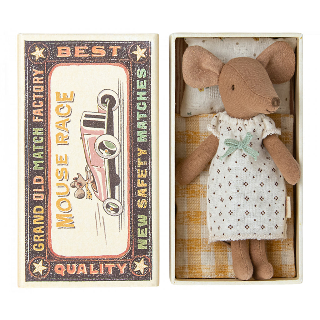maileg mouse big sister in box with pajamas