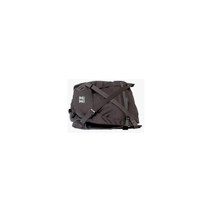 Black/Grey shoulder carrier folded up view