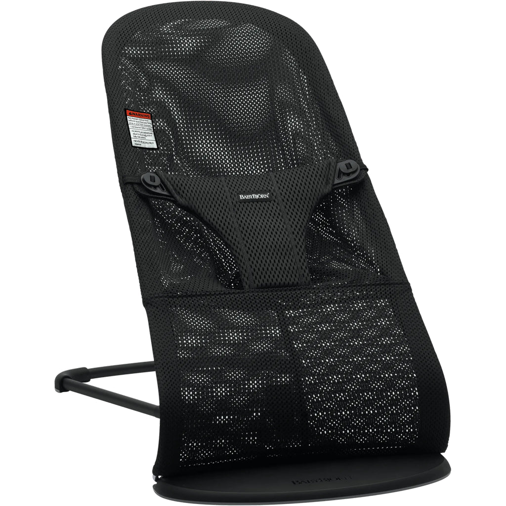 babybjorn black mesh baby bouncer seat