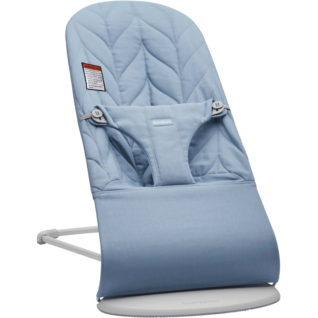 babybjorn baby bouncer seat bliss blue cotton