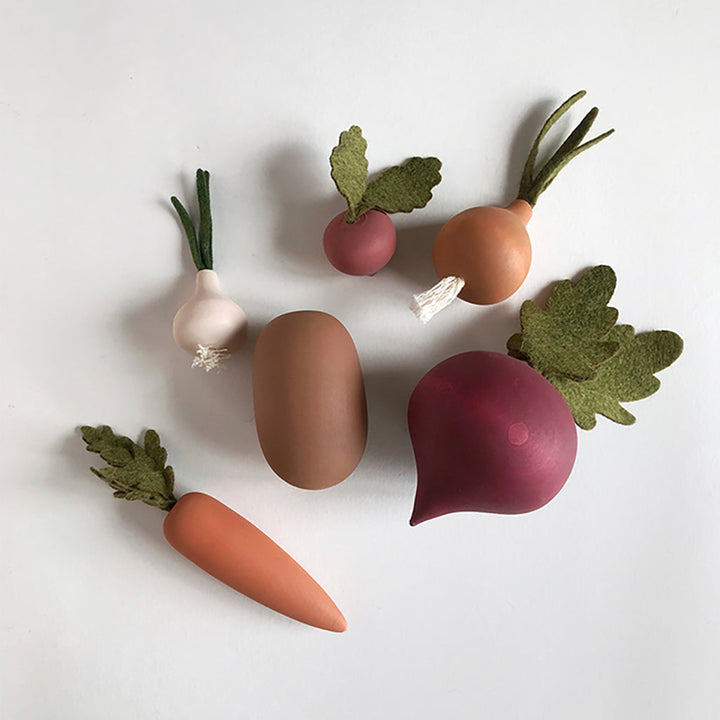 SABO toy food Wooden Vegetable Set