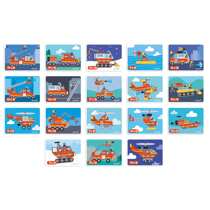 Janod Magneti'book Firemen magnetic book baby toy 