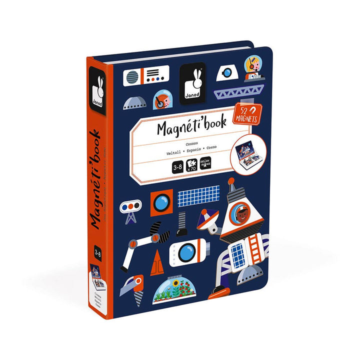 Magnetic play set case view for Janod's Magneti'book Cosmos travel toy