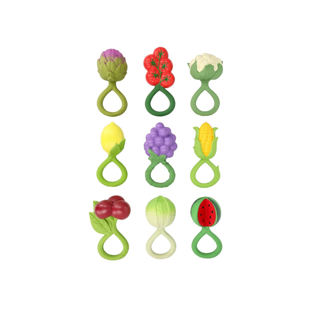 Green Artichoke infant teether by Oli and Carol