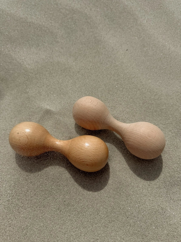 All Wooden Elements Educational toys double maracas