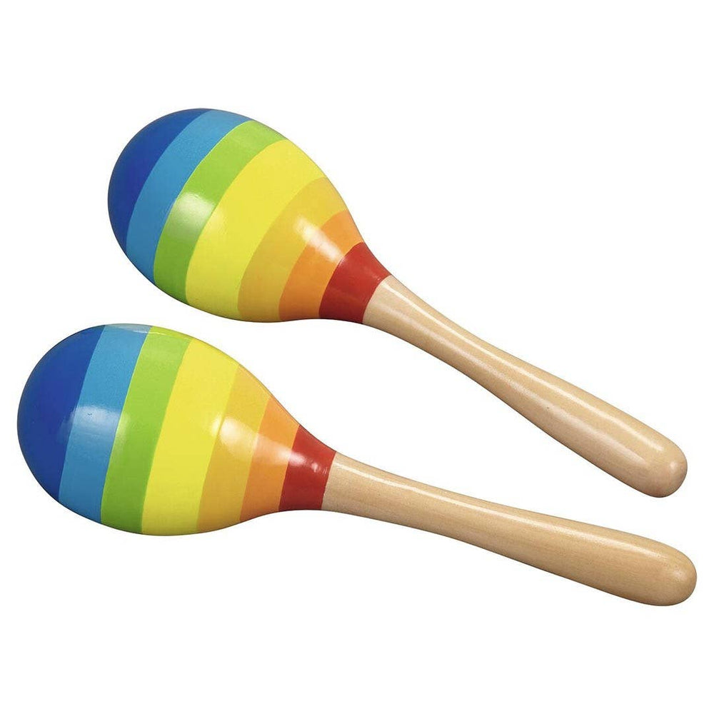 Goki Montessori music toy with rainbow maracas for kids and babies