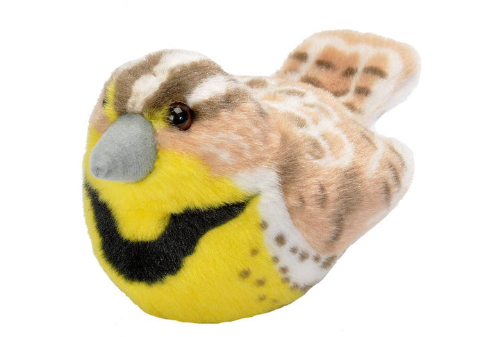 Wild Republic Audubon II Western Meadowlark Stuffed Animal W Sound 5.5" plush stuffed animal