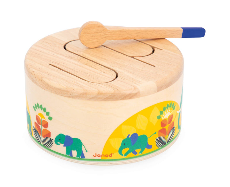 Janod Gioia Drum Toy for baby learning play