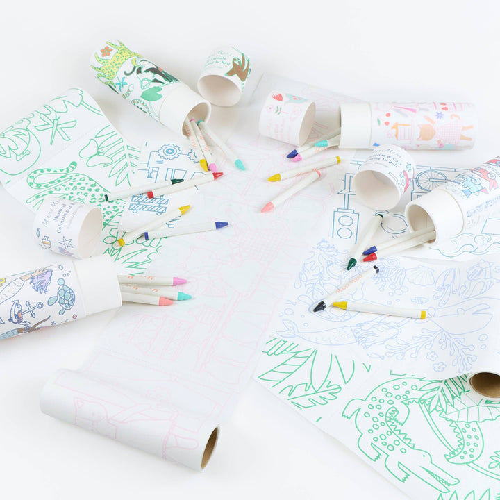 Wild Animals Colouring Roll