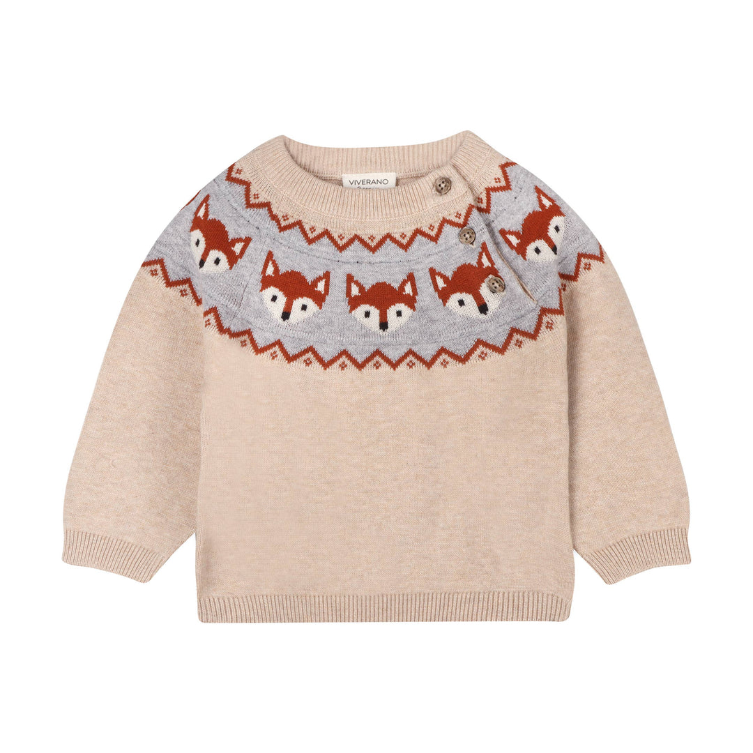 Viverano Organics Fox Knit Pullover Sweater