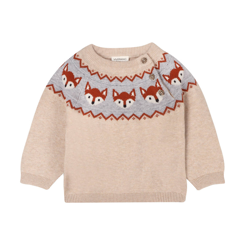 Viverano Organics Fox Knit Pullover Sweater