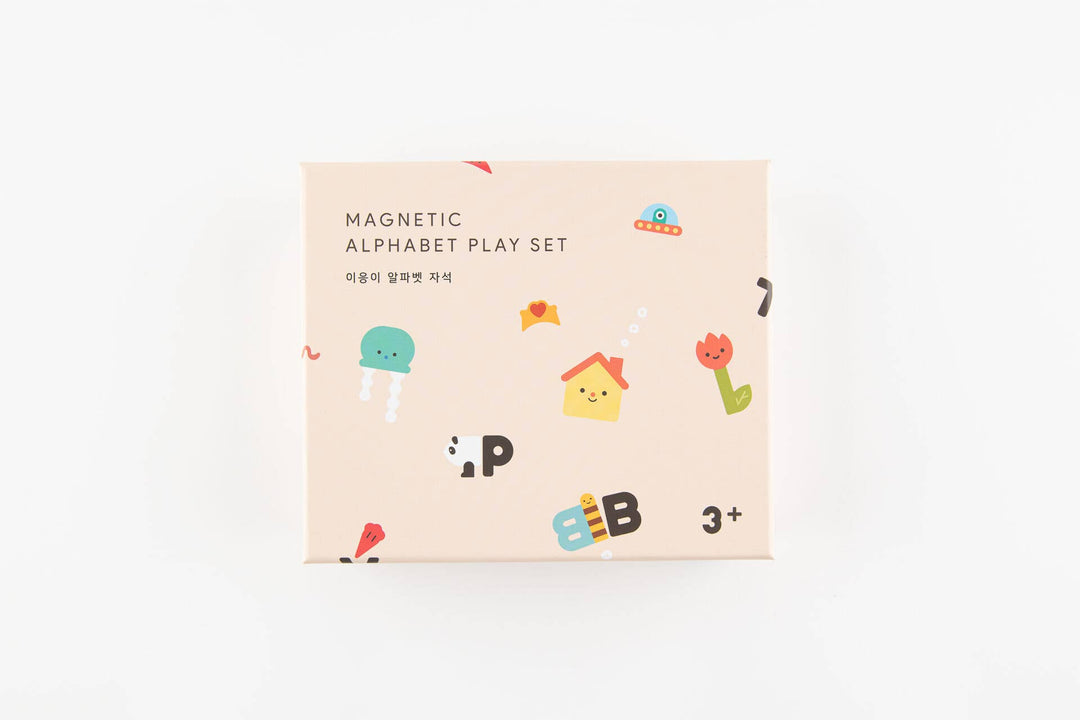 Oioiooi magnetic play set alphabet letters and flash cards for learning