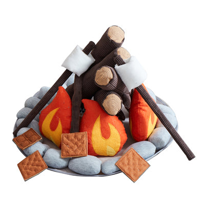 Wonder & wise campfire s'more pretend play toddler toys cloth toys 