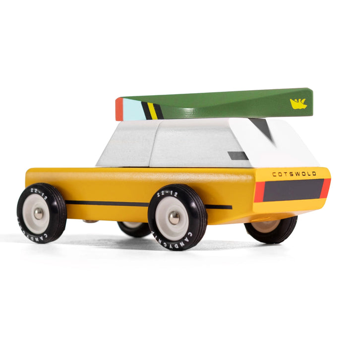 Candylab Toys taco van wooden food truck toy in playset creating a full imaginative play experience