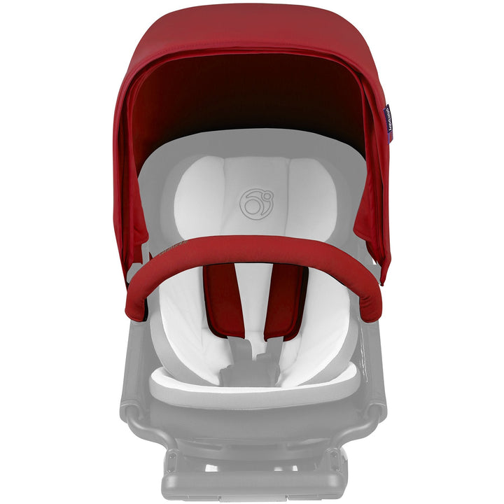 Orbit baby G5 UPF 50+ Stroller Canopy in red Color coordinated stroller seat
