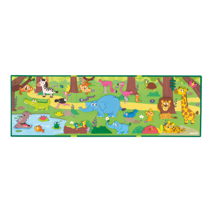 Educational magnetic toys: Magneti'stories African Animals river scene with elephant and crocodile