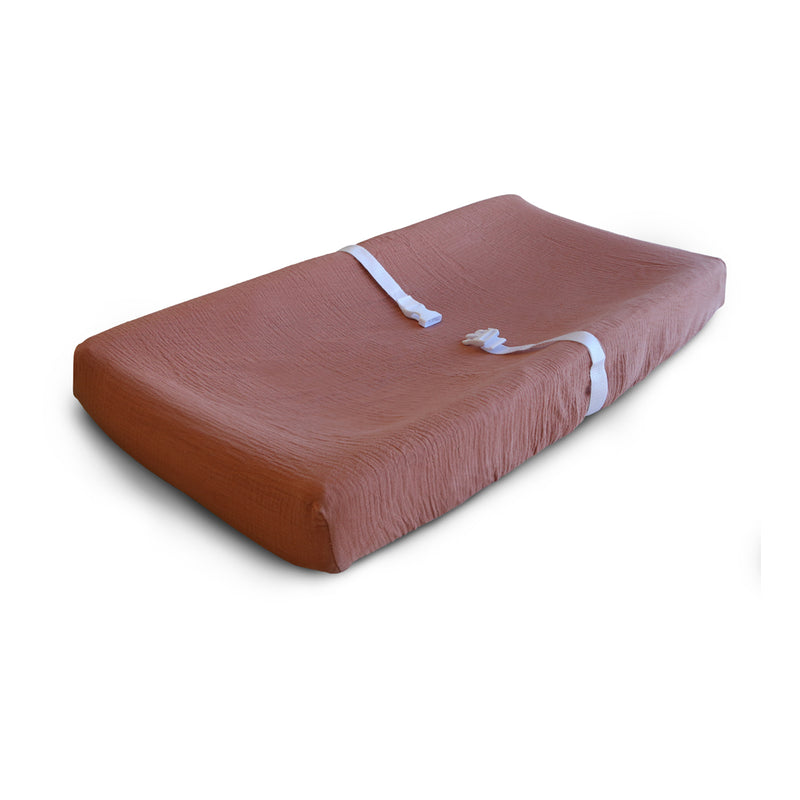 Mushie Changing Table Pad Cover designed to coordinate with your nursery decor