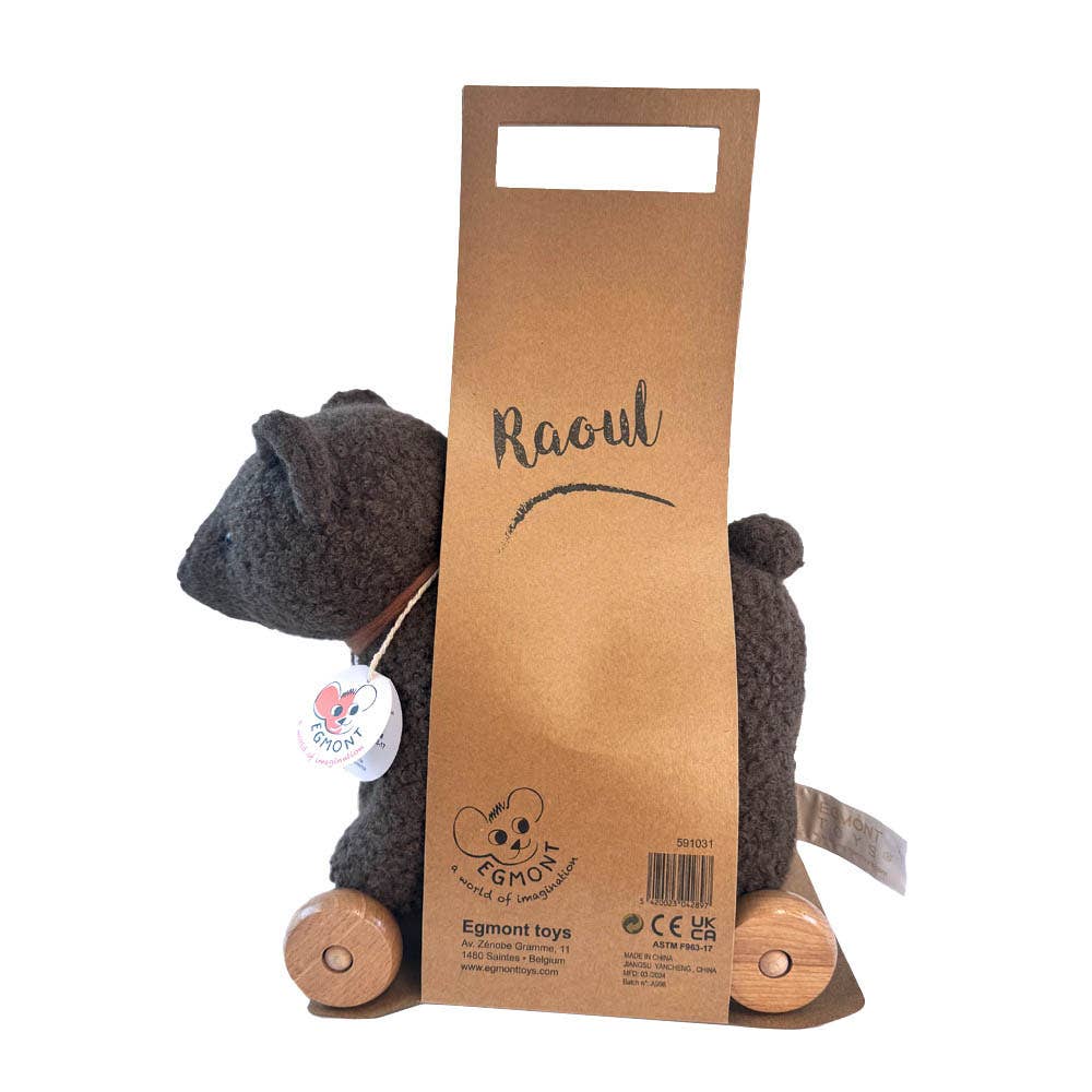 raoul egmont toys pull tewddy bear toy 