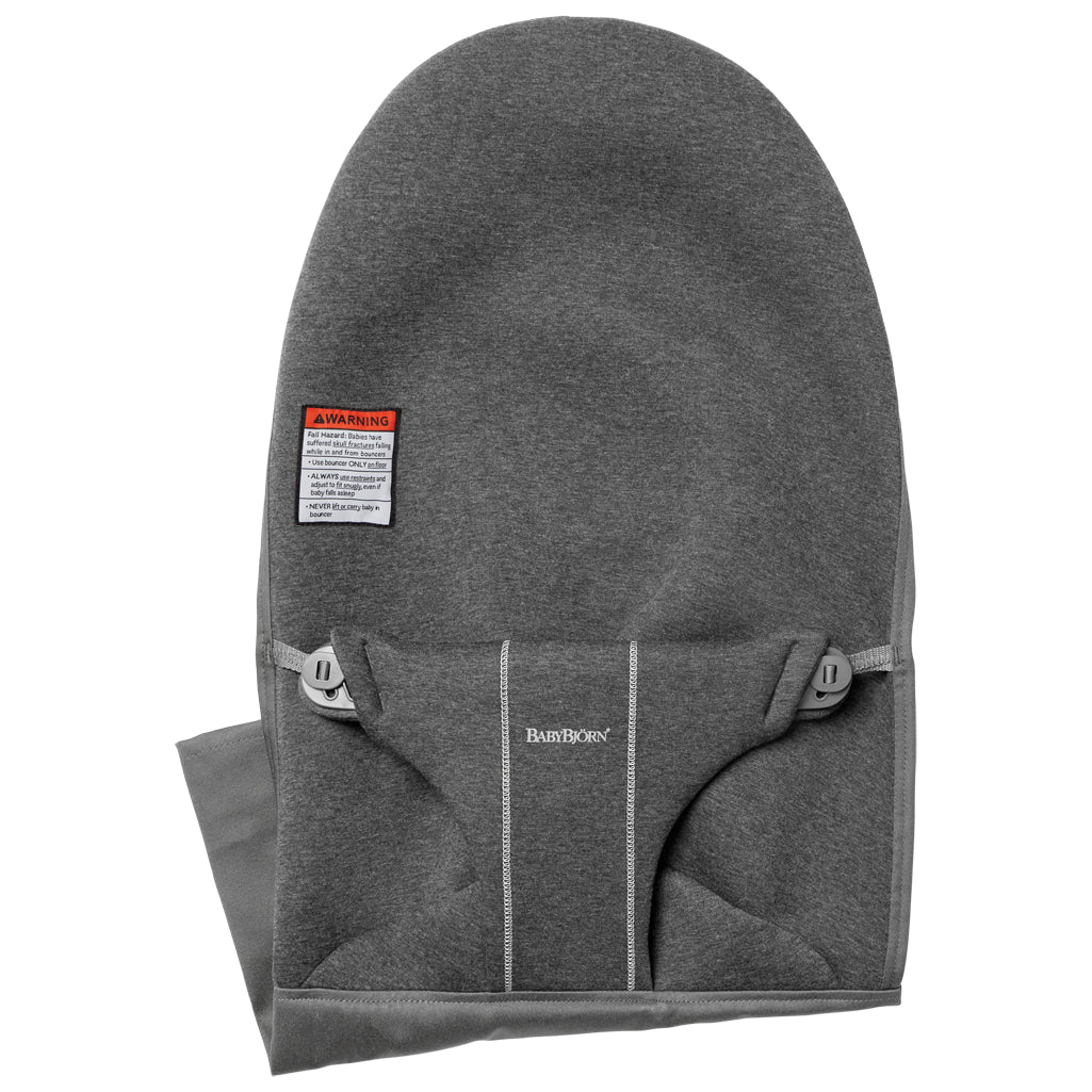 gray babybjorn seat jersey fabric infant bouncers