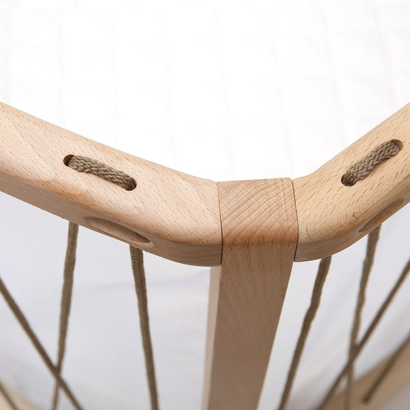 Lichen nursery styling presents the Charlie Crane KIMI Bed Evolving as a crib to day bed crafted from European beech