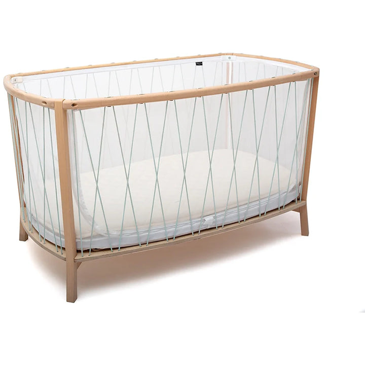 Bois de rose cozy corner shows the Charlie Crane KIMI Bed Evolving as an infant to toddler solution
