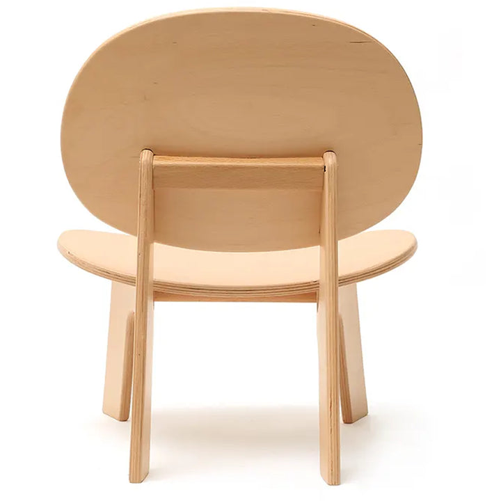 Soft textured seating presents the Charlie Crane Wooden HIBO Chair in natural with a natural finish