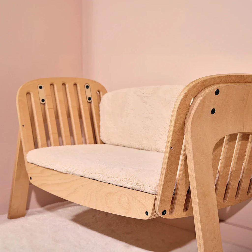 charlie crane co sleeping crib transformed into bench