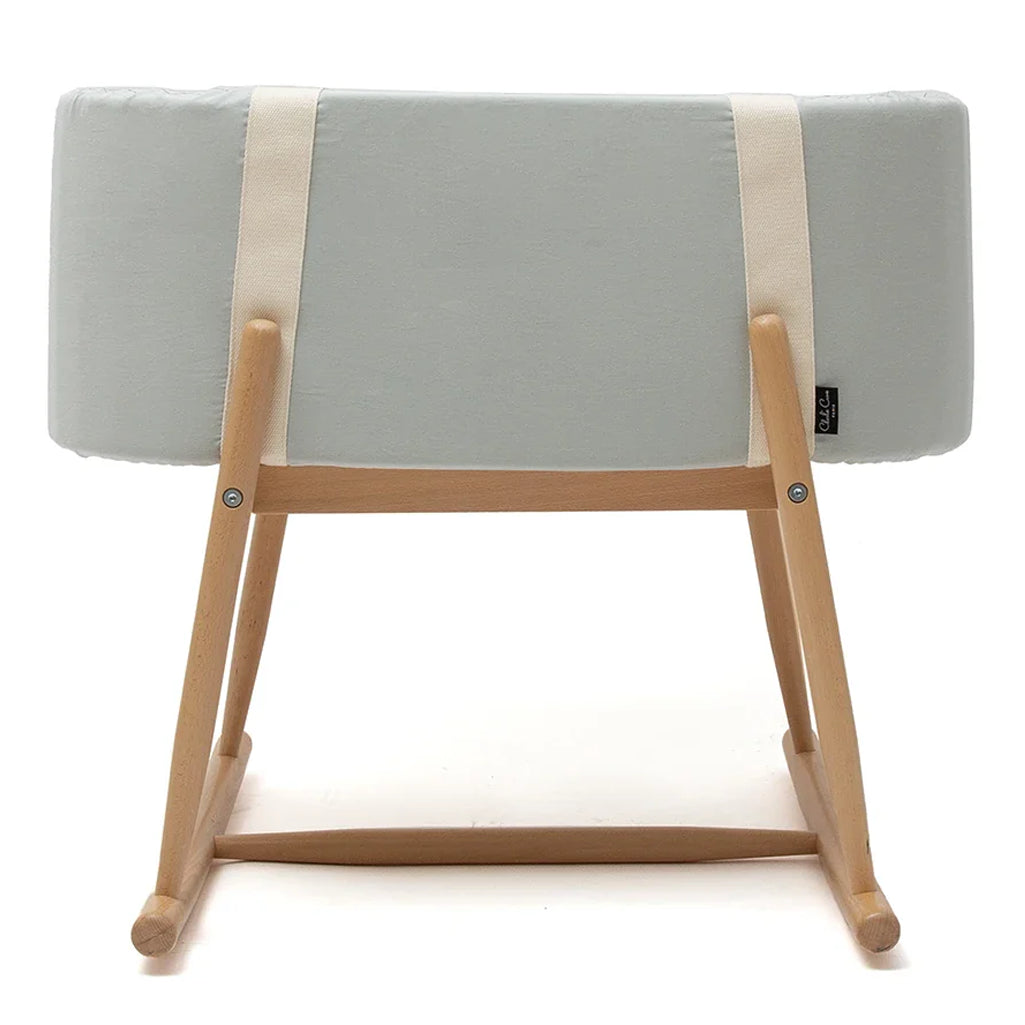 Organic textures define the Charlie Crane KUKO Bassinet in milk fur for organic nursery decor