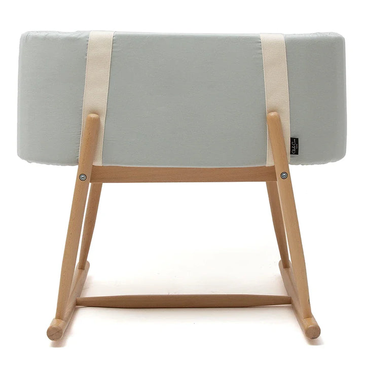 Organic textures define the Charlie Crane KUKO Bassinet in milk fur for organic nursery decor