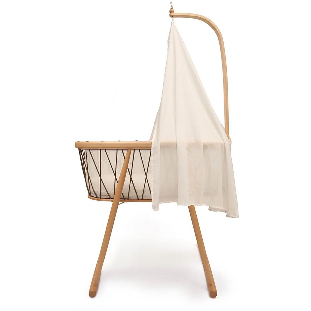 Peaceful sleep environment shows the Canopy KUMI by Charlie Crane in white with gentle coverage