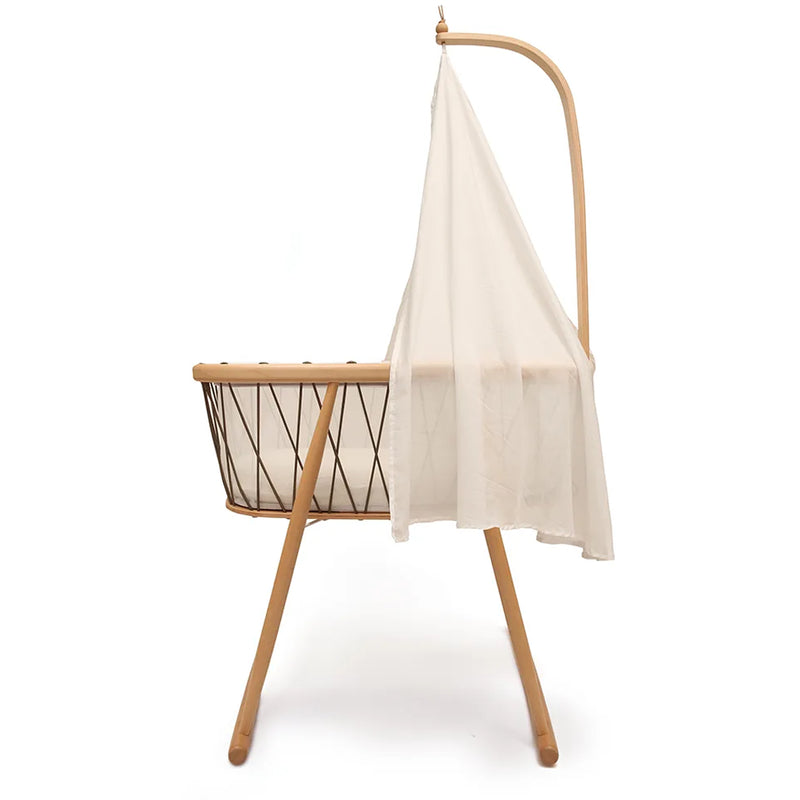 Peaceful sleep environment shows the Canopy KUMI by Charlie Crane in white with gentle coverage