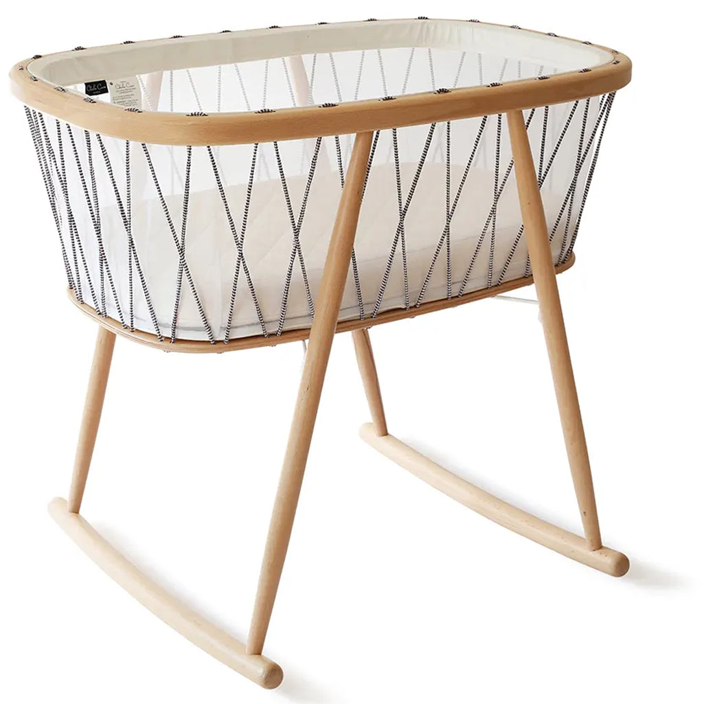 Peaceful minimalist room frames the Cradle KUMI by Charlie Crane in lichen with gentle appeal